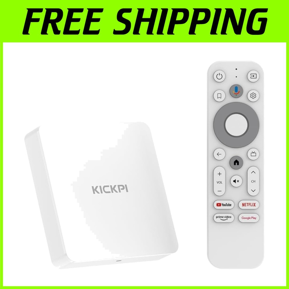 KP1 Google Certified Android TV Box 4K Resolution, Dolby Audio & Bluetooth 5.0**