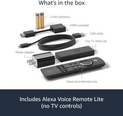 Amazon Fire TV Stick Lite, free and live TV, Alexa Voice Remote Lite NEW