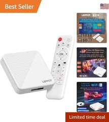 Android 14.0 TV Box 2025, H313 4K Ultra HD Streaming Device for TV with BT 5….