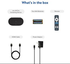 Onn 4K Pro Streaming Device Google TV 32GB Dolby Vision Atmos HDMI 2026 Model