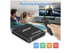 HDMI Media PlayerAV Cable Black Mini 1080p Full-HD HDMI D/M/Player MKV/RM- HDD..