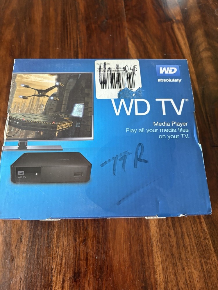 Western Digital WD Network Audio/Video Player WDBYMN0000NBK-00 w/ Remote + Box