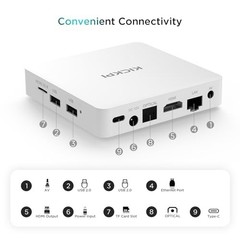 4K Android TV Box, Google Certified, 2GB RAM, 32GB ROM, Voice Search, Bluetooth