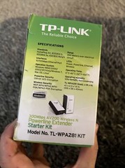 TP-LINK TL-WPA281 KIT 300Mbps Wireless N Powerline Adapter Starter Kit