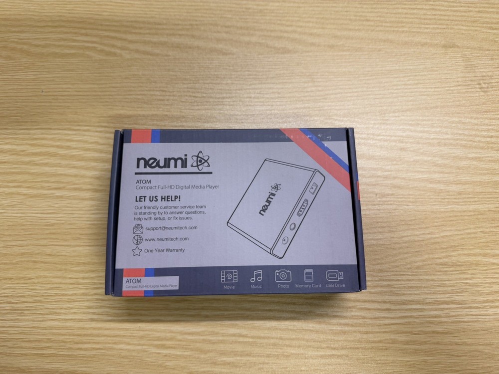NEUMI Atom 1080P Full-HD Digital Media Player for USB Drives and SD Cards.