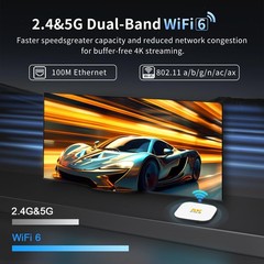 Android 14 TV Box 2026 M2 Plus 4K UHD HDR10 Streaming Media Player with Voice…