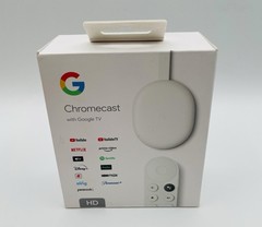 Google Chromecast with Google TV Media Streamer HD – Snow (GA03131-US) w/ Box!