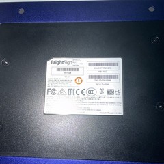 Brightsign HD1024 Full HD Expanded I/O HTML5 Player – ￼ Purple With Power Cable