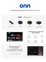 onn Full HD Streaming Device, Google TV – Fast Streaming, 8GB Storage, 1.5GB RAM