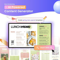 Essentials Signage Displays – Digital Player for Menu Board. World-Class Templat