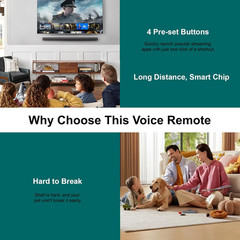 Replacement TV Remote for Amazon Fire Stick (4K, 4K Max, Lite), Firestick HD, TV