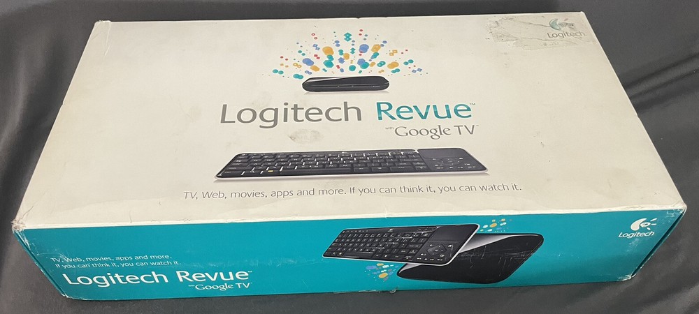 Logitech Revue With Google TV Digital HD Media Streamer W K700 Wireless Keyboard