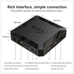 X96Q Pro Android 10 TV Box 1G/8G 2.4G WiFi Quad Core HD 4K Media Stream Player