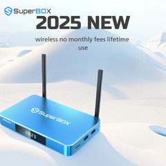 2025 SuperBox S6 Max Media Player Smart Box TV Box No monthly fees