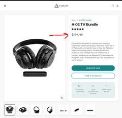 Audeara A-02 Bluetooth TV Bundle, Noise Cancelling, Tailored to Your Hearing