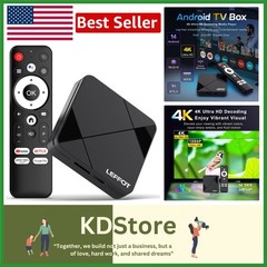 RK3518 Smart TV Box with 4K Ultra HD Streaming & Voice Control, 2GB RAM 16GB ROM