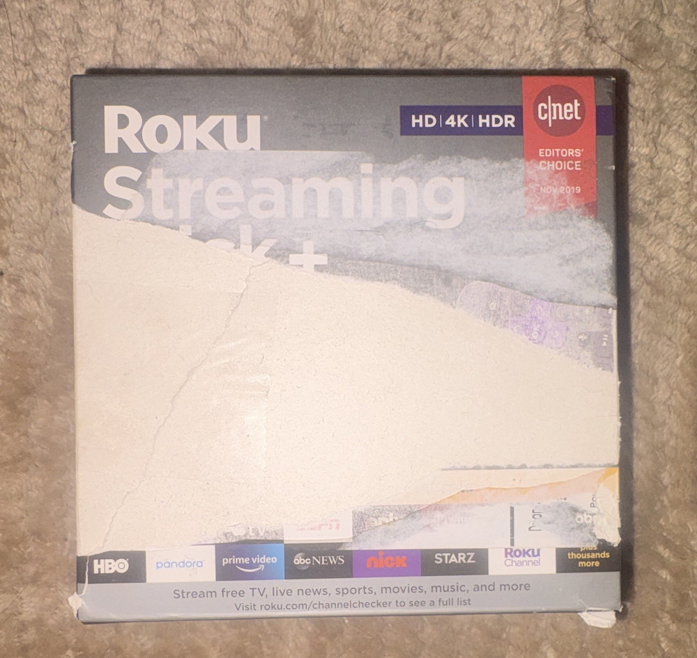Roku Streaming Stick+ 3810R 4K HDR 2160p HDMI Dongle w/ Voice Control