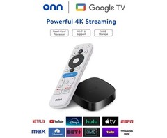 onn 4K Plus Google TV 16GB Storage 2GB RAM Dolby Vision Voice Remote new
