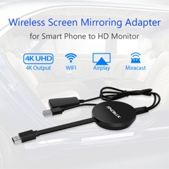 US 4K HDMI Wireless Mirror Screen Display Adapter Airplay Miracast Dongle For TV