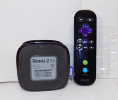 Roku 2 XS (2nd Generation) Media Streamer 3100X With Remote and Power Adapter