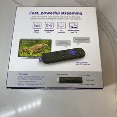 Roku Streaming Stick 4K/HDR/Dolby Vision Streaming Device with Roku Voice Remote