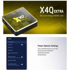 Newest X4Q Extra Smart TV Box Android 11 Amlogic S905X4-J 4GB 128GB 2.4G/5G Wif
