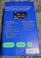 onn 4K Streaming Device, Google TV – Fast Streaming, Ultra HD, 8GB Storage, 2GB