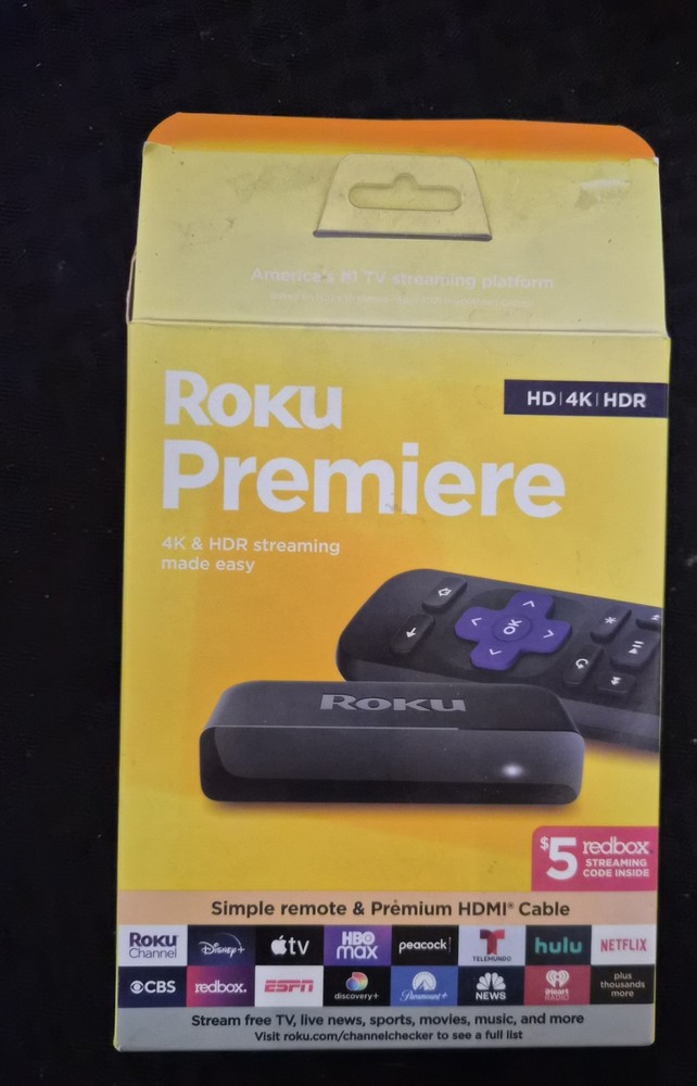 Roku Premiere | HD/4K/HDR Streaming Media Player With Cable-