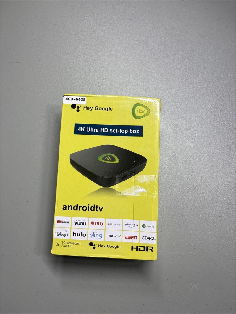Hey Google 4K Ultra HD Set-top Box Android Tv / itv