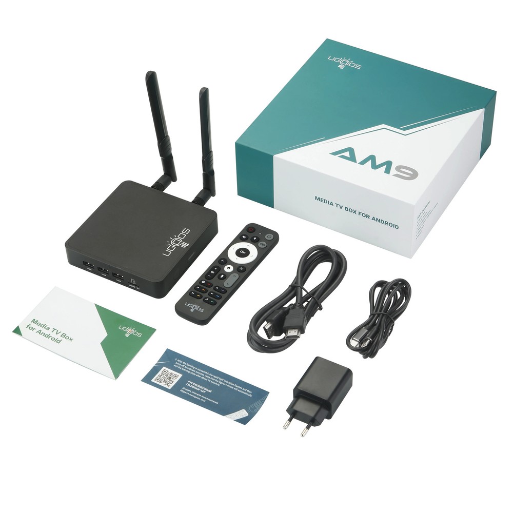 Original AM9 Smart TV Box Android 14 Amlogic S905x5 4GB 64GB WiFi BT5.2 1000M H