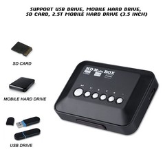 1080P HD Audio Video Media Player Box With IR Remote Control – (USS) I DWZO