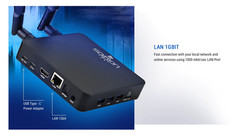 Original AM9 Smart TV Box Android 14 Amlogic S905x5 4GB 64GB WiFi BT5.2 1000M H