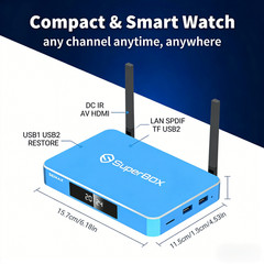 New SuperBox S6 Max Smart TV Box Android 12 WiFi6 4GB+64GB 6K Streaming Player V
