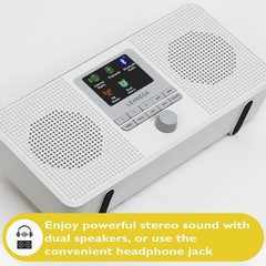 Lightweight IR4S Internet Radio with FM, Bluetooth & Battery Power for Anywhere