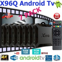 Android 10.0 TV Box X96Q Quad Core HD 4K Media Stream Player Mini PC (7 PACK)