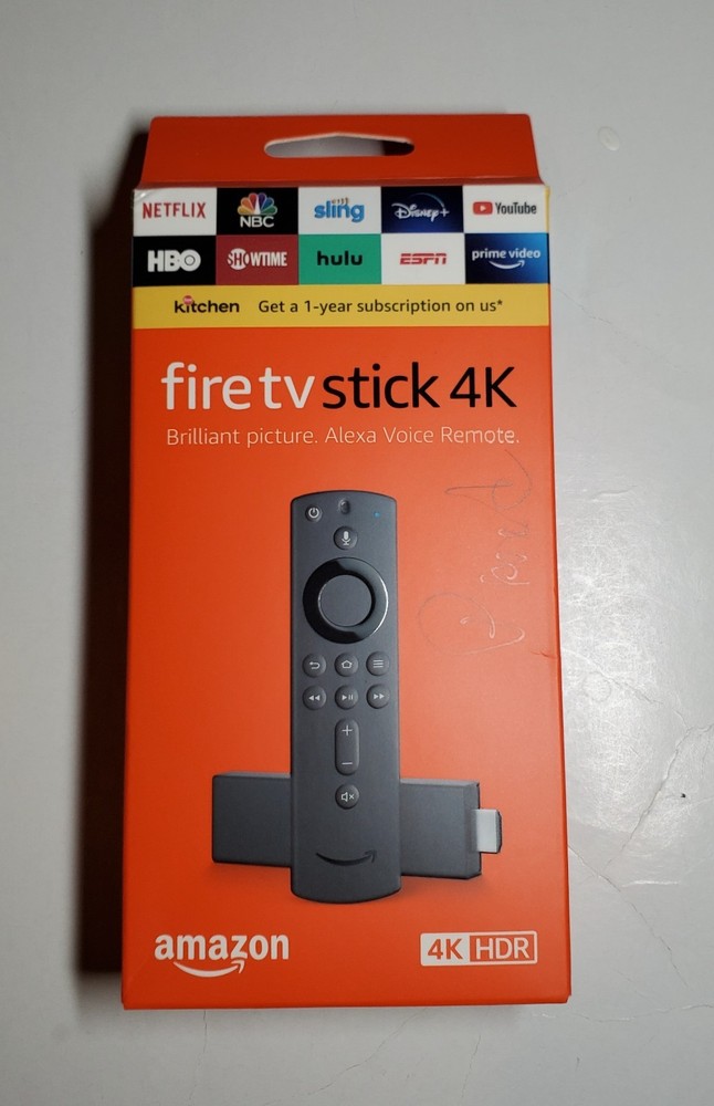 AMAZON Fire TV Stick 4K HDR Streaming Device Alexa Voice Remote OPEN BOX!