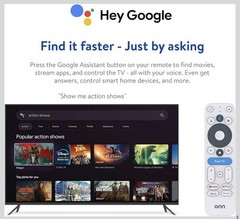 onn. 1080p FHD Google TV HDMI Streaming Dongle w/ Voice Remote Wi-Fi Bluetooth