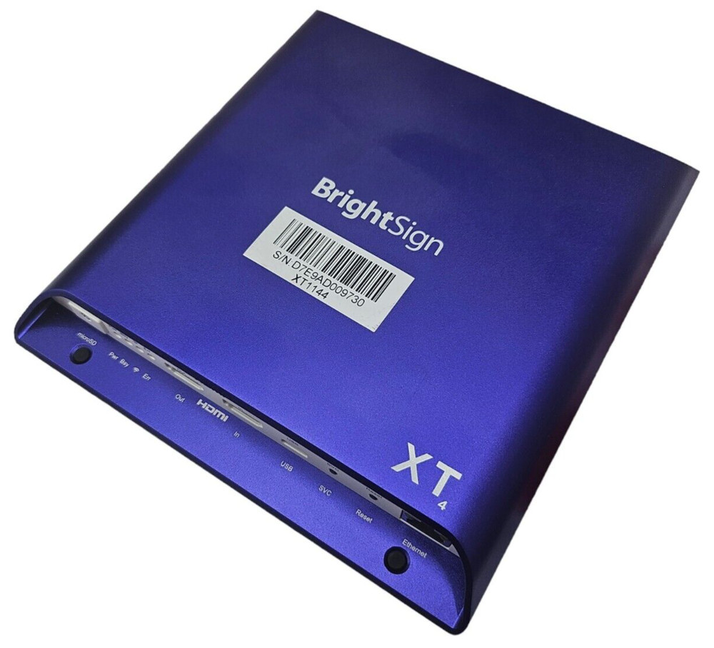BrightSign | XT1144 | Expanded I/O 4K | No Power Supply