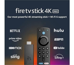 Amazon Fire TV Stick 4K MAX Streaming Stick K2R2TE w Alexa 3rd Gen Voice Remote