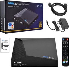 New WE2USAT K3 PRO 6K Super TV Box Streaming Box Voice Control