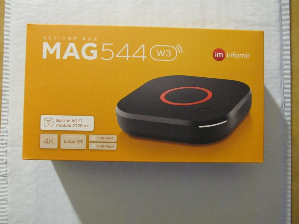 MAG544W3 5th Generation 2023 Brand New/ 600Mbps built-in DUAL WiFi 5G 4K LINUX