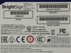 BrightSign LS424-W Media Player Open Box – Unused & Unlocked