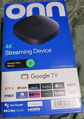 onn 4K Streaming Device, Google TV – Fast Streaming, Ultra HD, 8GB Storage, 2GB