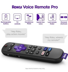 Roku Ultra 4K UHD Streaming Media Player with Voice Remote Pro