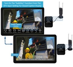 ATSC HD TV Tuner Dongle For Android Tablet Phone Watch Record Paue Live TV Shows