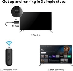 Android TV 2K FHD Streaming Stick with Remote Control & Power Adapter WiFi HD…