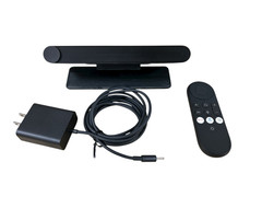 Meta Portal TV From Facebook Smart Video Call Device with cords and remote