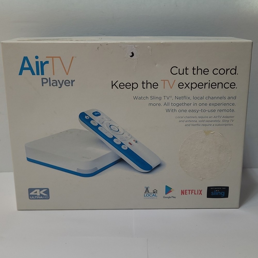 AirTV Streaming Media Player HD 4K Sling Netflix Google Play UIW4010ECH Dual OTA