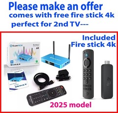 2025 SuperBox S6 S6Max MediaPlayer SmartBox WITH free Amazon 4K fire stick
