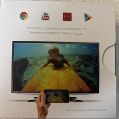Google Chromecast H2G2-42 Black 1st Gen 1080p HDTV HDMI Streaming Media Player
